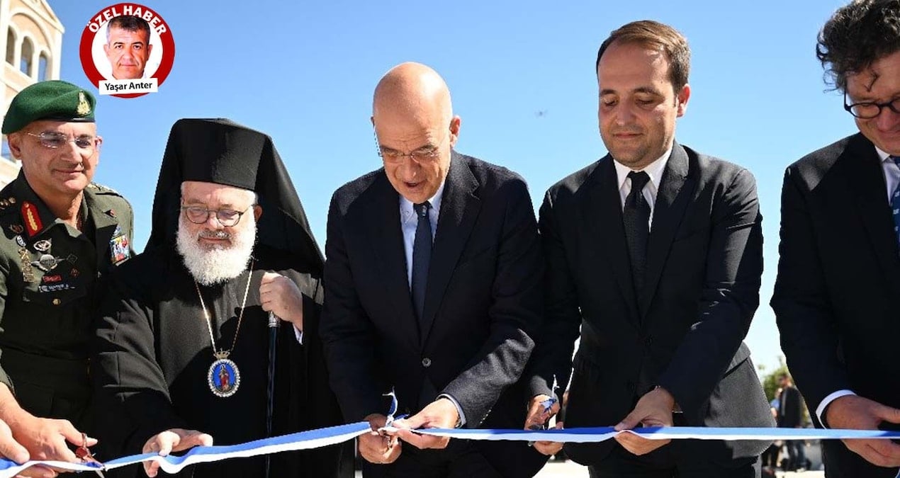 yunan bakan turkiye sinira yakin bolgede anit acilisi yapti fQ2rbnEG